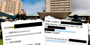 Illegal contract cheaters target students via university issued email addresses
