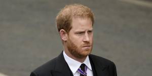 Prince Harry wore a morning suit to the funeral,reflecting that he had stepped away from being a working member of the royal family. 