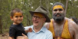 Prime Minister Anthony Albanese during the Garma Festival.