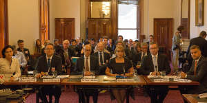 The corporate tax avoidance inquiry at the State Parliament of Victoria. 