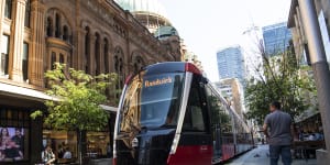 The trams used on the CBD and eastern suburbs light rail line are different to those on the inner west line.