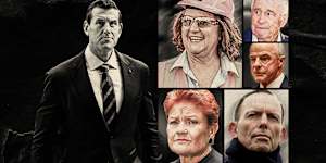 Ben Roberts-Smith and his backers,Gina Rinehart,Pauline Hanson,Kerry Stokes,Brendan Nelson,Tony Abbott.