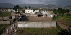 The exterior of the Abbottabad compound where bin Laden was killed.