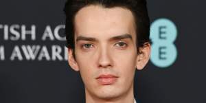 Kodi Smit-McPhee at the awards,where he was nominated for The Power of the Dog. 