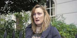 Allegra Stratton,former spokeswoman for British Prime Minister Boris Johnson,cries as she resigns.