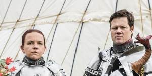 With nerves of steel,the couple who joust together,stay together