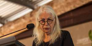 Prof Marcia Langton at the Indigenous Garma Festival in East Arnhem land in July. 