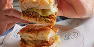 Wagyu meatball toastie.