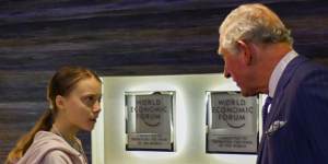 Prince Charles meet Swedish climate campaigner Greta Thunberg.