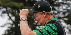 Ernie Els and the Internationals couldn't hold off the US at Royal Melbourne on Sunday.