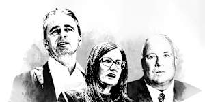 CBA boss Matt Comyn,Helen Lofthouse of the ASX and CSL’s former chief Paul McKenzie. 