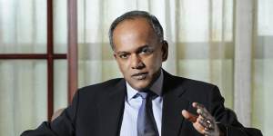Singapore Law and Home Affairs Minister K Shanmugam,who is also a former foreign minister.