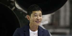 Japanese billionaire Yusaku Maezawa.