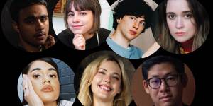 Fresh faces:(top row):Thomas Weatherall,Nadia Hernandez,Babyface Mal and Alice Englert;(second row):Ayesha Madon,Emme Hoy and Andre Dao.
