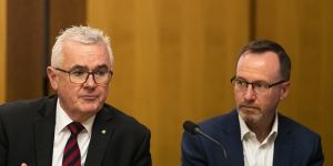 Independent MP Andrew Wilkie (left) says the Hillsong leader’s shopping would embarrass a Kardashian.