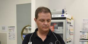 Dr Michael Clements in Townsville,who recently had to throw away unused AstraZeneca vaccines for lack of interest.