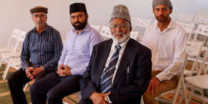 Mehboob Sethi,Imam Qammaru Zaman,Inaamul Haq Kauser,president of the Ahmadiyya Muslim Association Australia,and Adnan Qadir. They were all friends of Tahir.