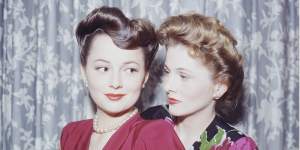 Hollywood’s longest sibling feud,between Gone With The Wind star Olivia de Havilland,left,and sister Joan Fontaine,allegedly began when Olivia,then six,accidentally hurt her sister in a pool. 