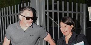 Former Premier Gladys Berejiklian leaves home last week. She is expected to give evidence on Friday.