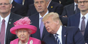 The Queen wore a brooch given to her by Barack Obama when she met then-president Donald Trump in 2019. 