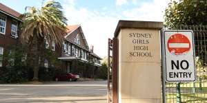 Inner city selective school Sydney Girls High School will be closed on Monday after a student tested positive to COVID-19. 