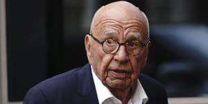 Rupert Murdoch at his annual party at Spencer House,St James’ Place in London,in June this year.