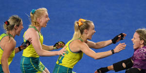 Australia have reason to celebrate,making the gold medal game at the Commonwealth Games.