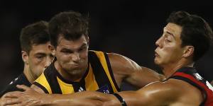 Hawthorn’s Jaeger O’Meara. The Hawks will have salary cap space to play with in 2022.