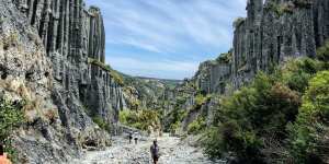 Putangirua Pinnacles featured in The Lord of the Rings trilogy as the'Paths of the Dead'.