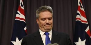 Budget repair:Finance Minister Senator Mathias Cormann addresses the media at Parliament House in Canberra on Wednesday.