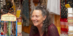 Janet Rosenberg,president of the Acland Street Village Business Association,in her shop Chakra.