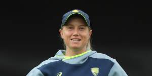 Hoping to return:Alyssa Healy has work to do to prove her fitness for the MCG Test.