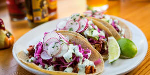 'Chorizo'tacos at Smith&Daughters in Fitzroy,Melbourne.