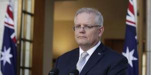 Prime Minister Scott Morrison announces ban on entry to Australia for non-residents.