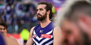 Season over? Fears Dockers captain Alex Pearce suffered multiple fractures of arm
