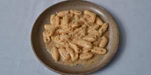 Cavatelli cacio e pepe at Rina's Cucina in Armadale.