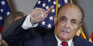 Trump’s personal lawyer Rudy Giuliani is also named as a defendant in the lawsuit.