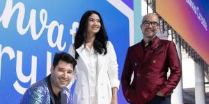 Canva,led by Melanie Perkins,Cliff Obrecht (left) and Cameron Adams,is widely seen as an IPO prospect but has not revealed any timing.