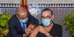 Morocco’s king kicks off country’s virus vaccination drive