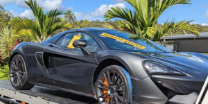 A McLaren supercar was one of many vehicles seized by SPER in 2021.