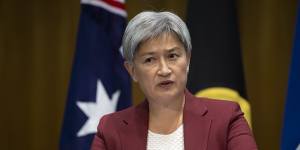 Foreign Minister Penny Wong says:“ultimately peace,security for Israel will only be achieved if we have a Palestinian state alongside Israel”.