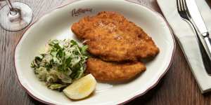 Chicken cotoletta,the Italian equivalent of a schnitzel,can be turned into a kind of parma with cheese and tomato.