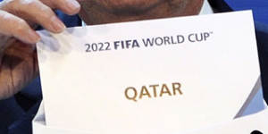 Qatar wins the right to host the 2022 World Cup.
