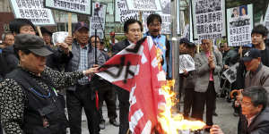 Why Japan’s neighbours want the ‘rising sun’ flag banned at the Olympics