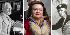 From left,Alfred Austin,Gina Rinehart and William McGonagall are Shakespeares compared to ChatGPT.