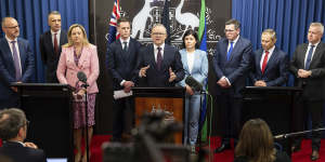 All the premiers and chief ministers signed up to back the Voice in February.