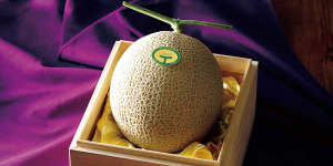 The muskmelon that Shinjuku Takano sell requires a high level of skill and a lot of labour.