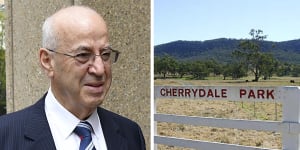 Eddie Obeid's farm Cherrydale Park,in the Bylong Valley,where a controversial coal exploration licence was granted. 