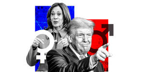 Kamala Harris,Donald Trump lean into gender.