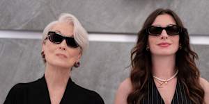 Meryl Streep and Anne Hathaway in The Devil Wears Prada 2.